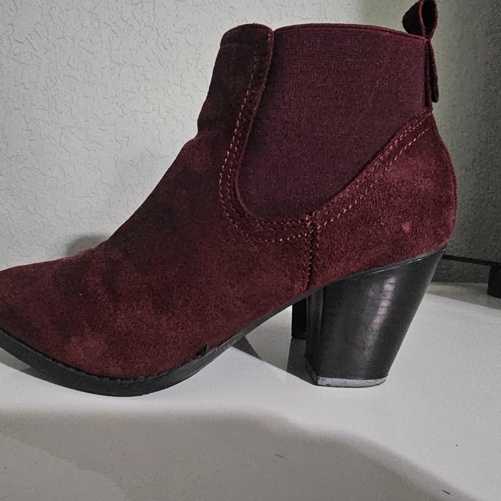 Sociology Deep Burgundy Ankle Booties - Picture 3 of 6